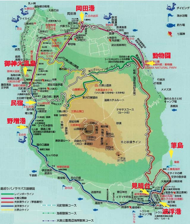 伊豆大島MAP