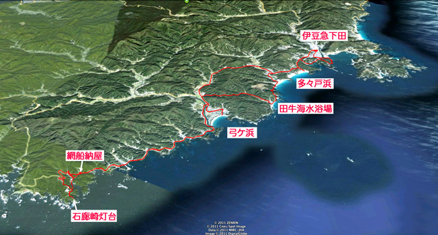 下田 石廊崎 Map2